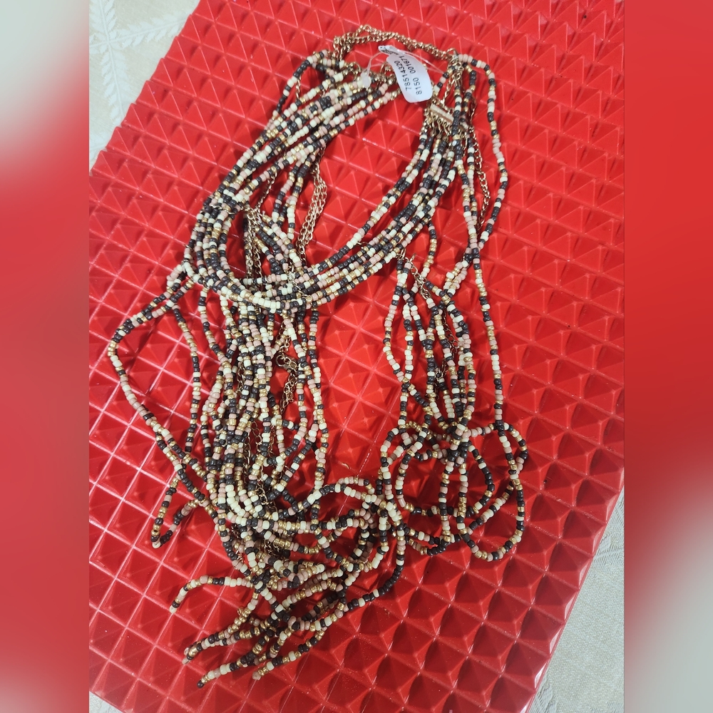 FREE PEOPLE Baez Body Chain By - Caramel Multi - Picture 3 of 7